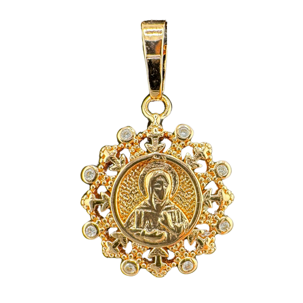 St. Matrona Pendant Plated in Rose Gold St. Matrona Pendant Plated in Rose Gold
